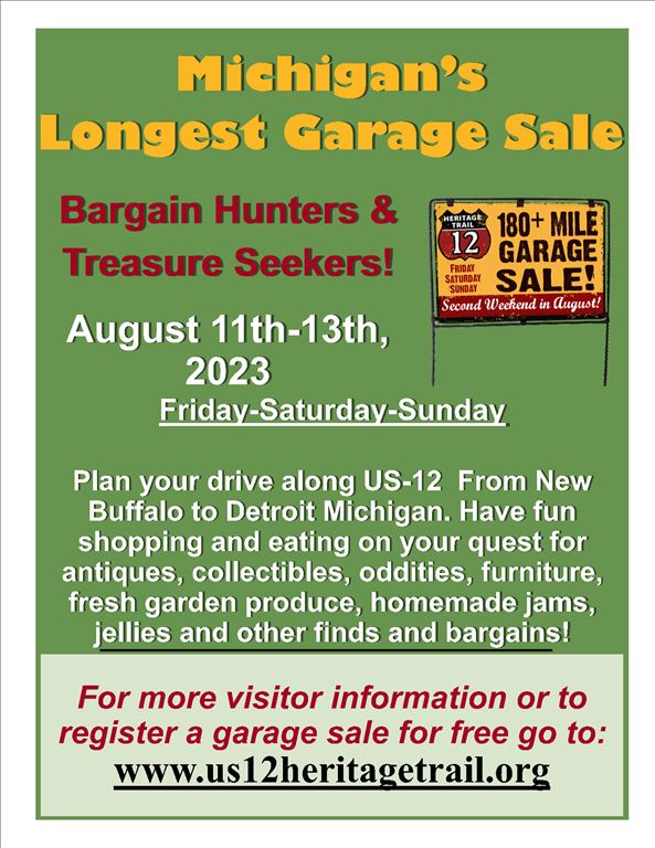 US 12 Garage Sale Poster