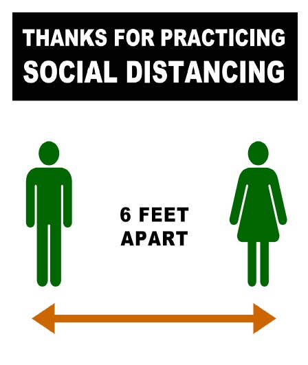social distancing poster printable